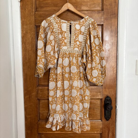 Cleobella Magdalena Mini Dress in Honey Mix Print - XS - Picture 6 of 7